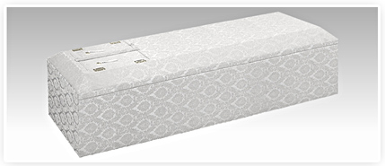 布貼山型棺ホワイト